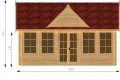 Clockhouse 5,5x4 m, tl. 44 mm
