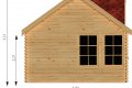 Clockhouse 5,5x4 m, tl. 44 mm
