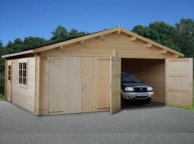 Garáž double, 6x6 m, tl. 44 mm