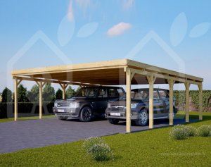 Carport modern double 6x6 m