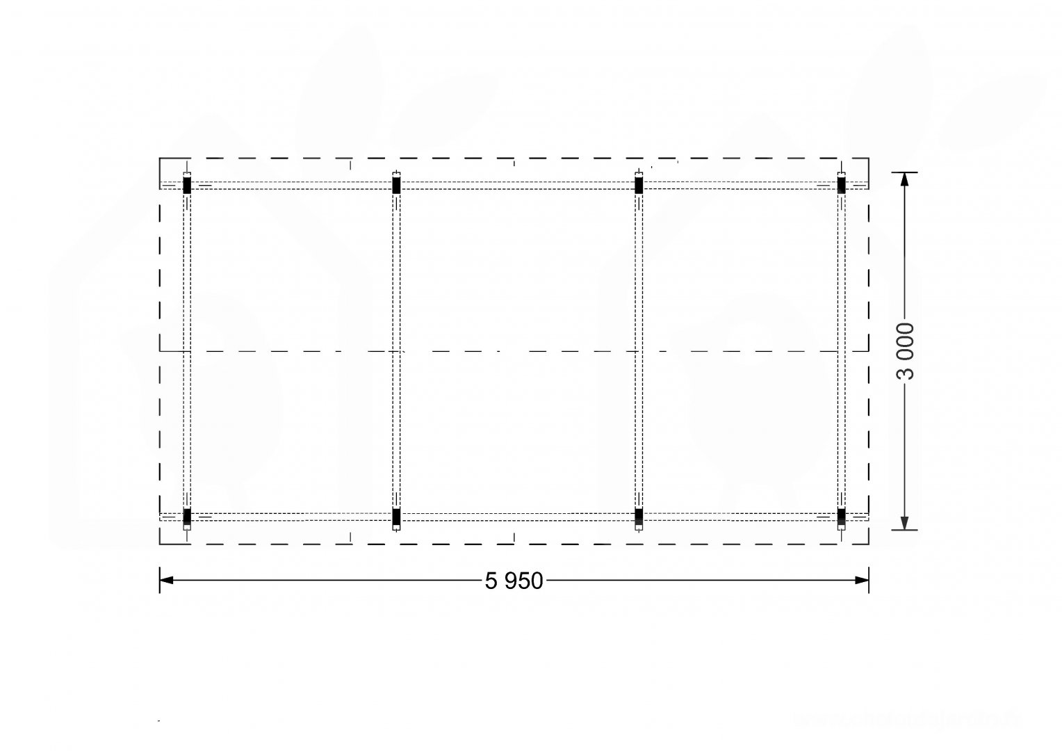 Carport Classic 3x6 M