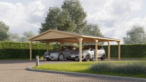 Carport classic double 6x6 m